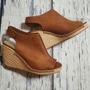 Brash Espadrille Wedges Open Toe Sandals Women's Size 10